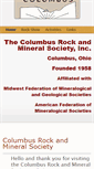 Mobile Screenshot of columbusrockandmineralsociety.org